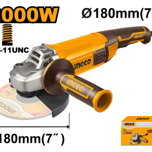 AMOLADORA ANGULAR 7″ 2000W 8450RPM INGCO