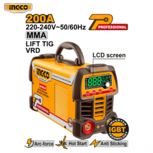 Soldadora Inverter MMA/TIG Lift VRD 200A | Ingco
