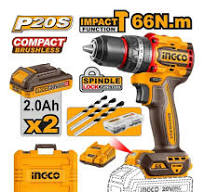 TALADRO PERCUTOR 66NM COMPLETO INGCO - Imagen 3