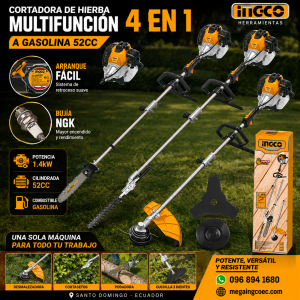 Cortadora de Hierba Multifunción INGCO 52CC 4 en 1 – GMT55231