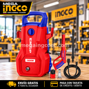 Hidrolavadora EMTOP 1600W 2030 PSI + Accesorios – ULHPW1601